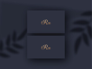 Ra logo design vector image