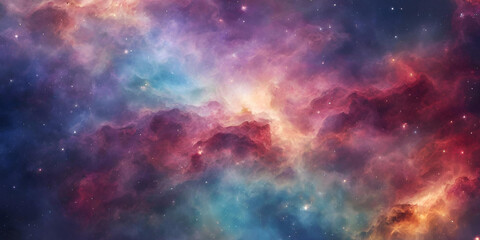 Fototapeta na wymiar colorful galaxy clouds 