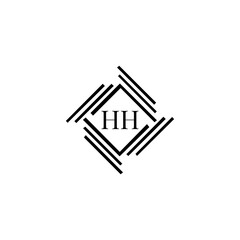 Obraz premium HH logo. H H design. White HH letter. HH, H H letter logo SET design. Initial letter HH linked circle uppercase monogram logo. H H letter logo SET vector design. HH letter logo design 