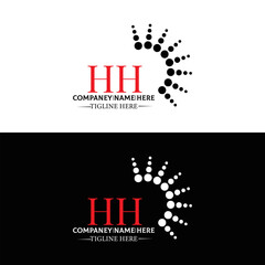 HH logo. H H design. White HH letter. HH, H H letter logo SET design. Initial letter HH linked circle uppercase monogram logo. H H letter logo SET vector design. HH letter logo design 