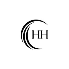 HH logo. H H design. White HH letter. HH, H H letter logo SET design. Initial letter HH linked circle uppercase monogram logo. H H letter logo SET vector design. HH letter logo design 