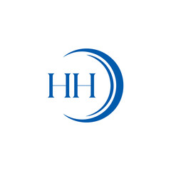HH logo. H H design. White HH letter. HH, H H letter logo SET design. Initial letter HH linked circle uppercase monogram logo. H H letter logo SET vector design. HH letter logo design 