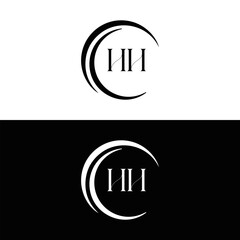HH logo. H H design. White HH letter. HH, H H letter logo SET design. Initial letter HH linked circle uppercase monogram logo. H H letter logo SET vector design. HH letter logo design 
