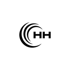 HH logo. H H design. White HH letter. HH, H H letter logo SET design. Initial letter HH linked circle uppercase monogram logo. H H letter logo SET vector design. HH letter logo design 