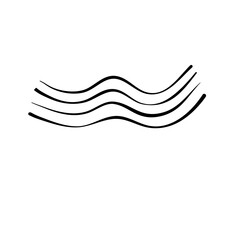 Naklejka premium Abstract irregular lines