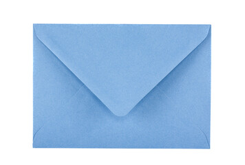 Blue envelope isolated on white background
