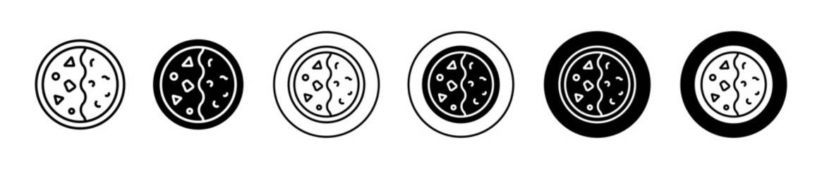 Kare raisu vector icon set collection. Kare raisu Outline flat Icon.