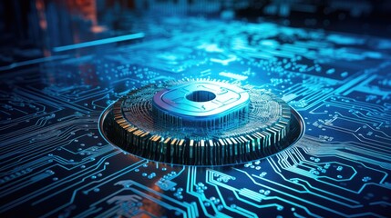 AI Technology of Trust Risk Security Management-TRiSM on IT security of business ang governance organization. AI generated, copy space for text