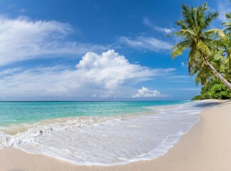 Fototapeta na wymiar Caribbean coast travel background