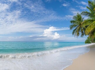 Caribbean coast travel background