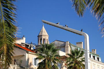 Fototapeta premium Historical city centre of Split, Croatia. Beautiful view of the promenade.