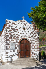 Beautiful chapel in the village of Masca. Tenerife, Canary Islands, Spain. - 723175511