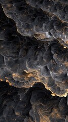 background The shape of the columnar joints formed by solidification of lava.Generative Ai