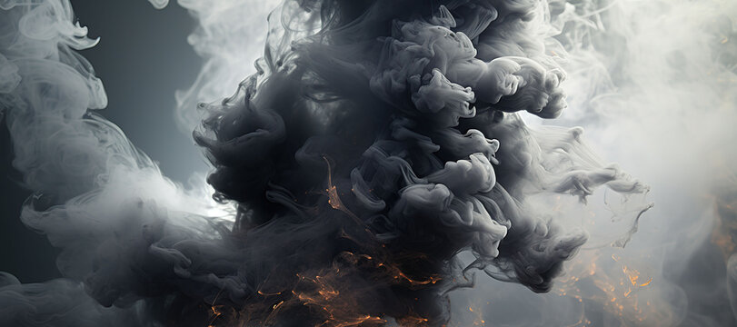 smoke explosion, gas, fog 3