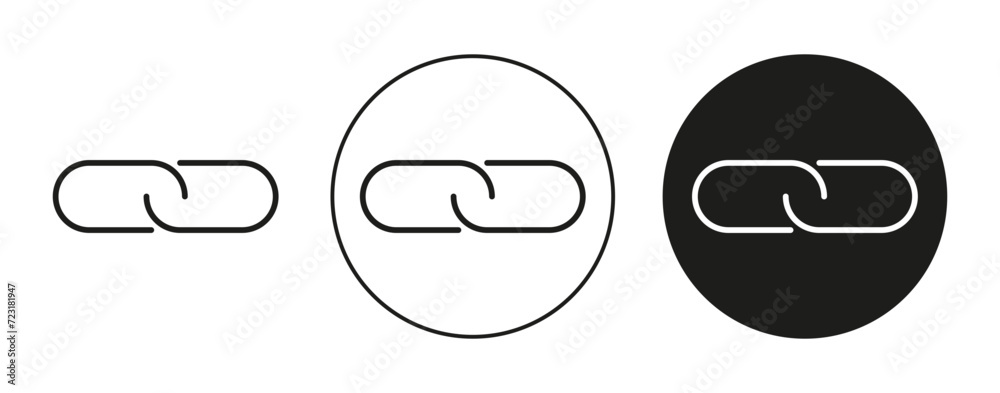 Poster connect isolated on white background set. connect vector line art logo