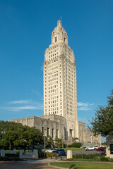 Fototapeta premium Louisiana state capitol tower in Baton Rouge
