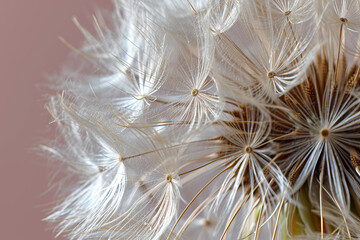 A close up of a dandelion created with generative AI technology