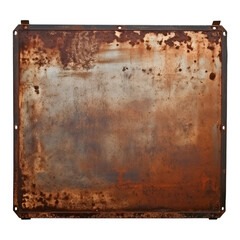 rusty metal plate