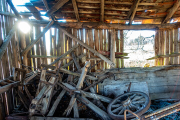 Alte und baufällige Scheune