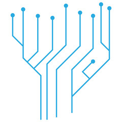 Blue Circuit Technology vector