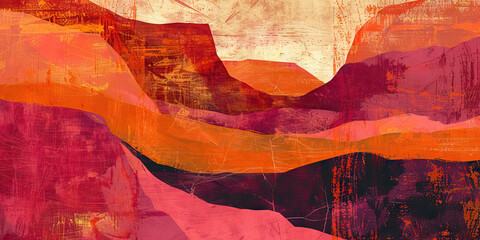 Crimson Canyons: Abstract Background with Crimson Red and Earthy Tones Inspired by Desert Canyons