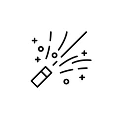 Birthday properti, confetti logo, vector, shape, symbol, arts, design, icon