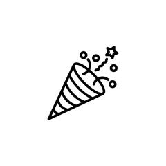 Birthday properti, confetti logo, vector, shape, symbol, arts, design, icon