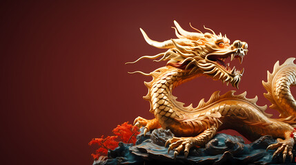 Obraz premium Happy Chinese New Year, Chinese New Year concept with copy space