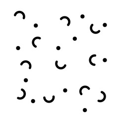 Birthday properti, confetti logo, vector, shape, symbol, arts, design, icon