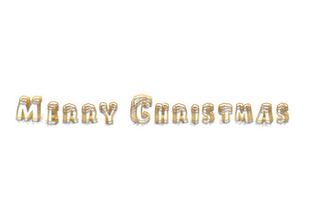 Merry christmas hand lettering calligraphy isolated on white background. Vector holiday illustration element. Merry Christmas script calligraphy