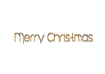 Merry christmas hand lettering calligraphy isolated on white background. Vector holiday illustration element. Merry Christmas script calligraphy