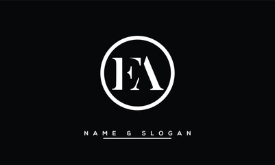 FA,  AF,  F,  A   Abstract  Letters  Logo Monogram
