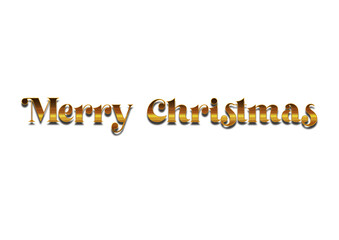 Merry christmas hand lettering calligraphy isolated on white background. Vector holiday illustration element. Merry Christmas script calligraphy