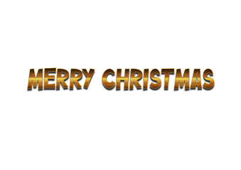 Merry christmas hand lettering calligraphy isolated on white background. Vector holiday illustration element. Merry Christmas script calligraphy