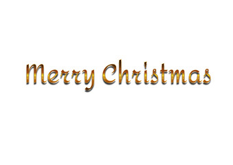 Merry christmas hand lettering calligraphy isolated on white background. Vector holiday illustration element. Merry Christmas script calligraphy