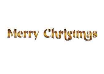 Merry christmas hand lettering calligraphy isolated on white background. Vector holiday illustration element. Merry Christmas script calligraphy