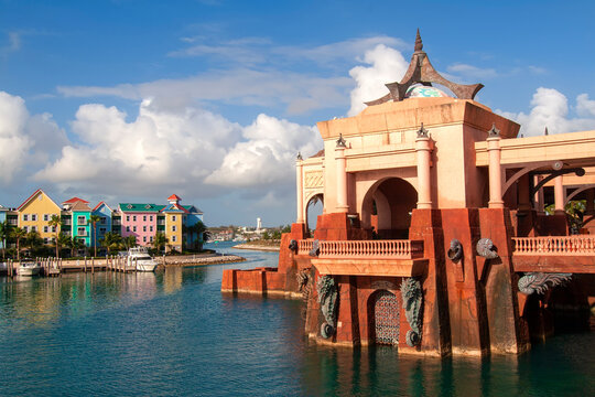 Tropical Lagoon in Paradise Island, Nassau, Bahamas
