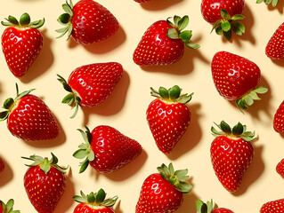 strawberry seamless background