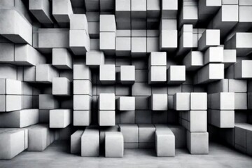abstract 3d cubes