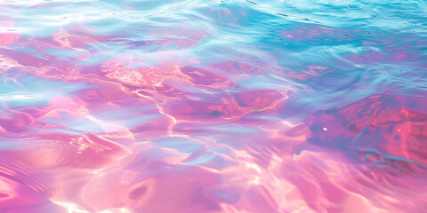 Opaline Twilight in Coral Cove: Opalescent Light Bathing Coral-Pink Shores at Twilight