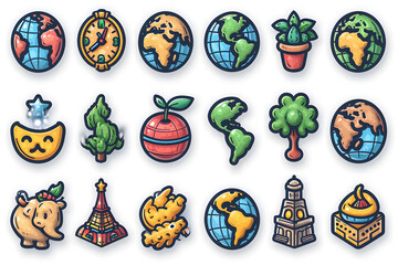 business-themed clip art with sleek icons and symbols.