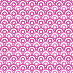 Abstract Overlap purple Circle Pattern. geometric seamless retro background.