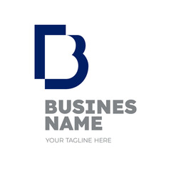 Letter B logo. Suitable for architecture business, book company or organization. Modern vector logotype design template element, sign