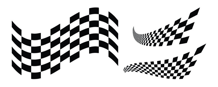 Racing flag. Race flag vector icon. Finishing flag. Vector design illustration