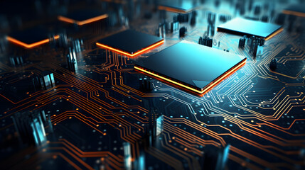 Revolutionary Idea in Computing The Quantum Processor 
 - obrazy, fototapety, plakaty