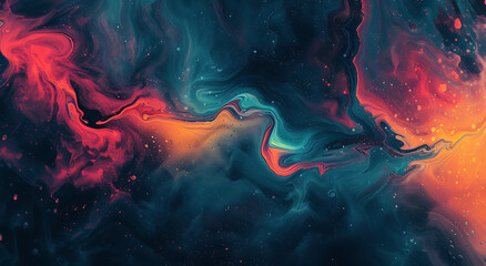 an abstract illustration of space background in - obrazy, fototapety, plakaty