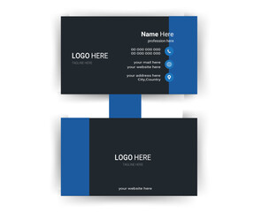 Simple modern double sided Business Card Layout