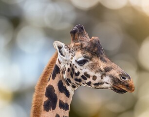 Foto Nahaufnahme einer Giraffe