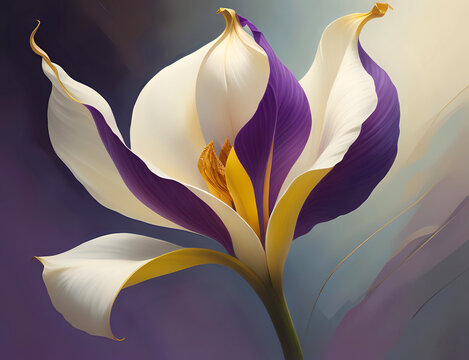 lila wei&szlig;er Krokus