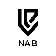 NAB Letter logo design template vector. NAB Business abstract connection vector logo. NAB icon circle logotype.
